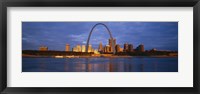 Buildings At The Waterfront, Mississippi River, St. Louis, Missouri, USA Fine Art Print