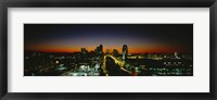 High Angle View Of A City Lit Up At Dawn, St. Louis, Missouri, USA Fine Art Print