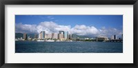 Buildings On The Waterfront, Downtown, Honolulu, Hawaii, USA Fine Art Print