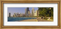 Group of people jogging, Chicago, Illinois, USA Fine Art Print