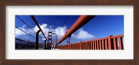 Tourist Walking On A Bridge, Golden Gate Bridge, San Francisco, California, USA Fine Art Print