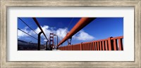Tourist Walking On A Bridge, Golden Gate Bridge, San Francisco, California, USA Fine Art Print