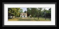 Fence in front of a house, Colonial Williamsburg, Williamsburg, Virginia, USA Fine Art Print