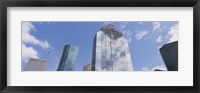 Low angle view of office buildings, Houston, Texas, USA Fine Art Print