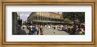 Tourists in front of a building, New Orleans, Louisiana, USA Fine Art Print