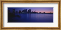 Buildings at the waterfront, New Orleans, Louisiana, USA Fine Art Print