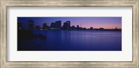 Buildings at the waterfront, New Orleans, Louisiana, USA Fine Art Print