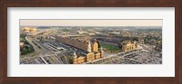Aerial view of a baseball stadium in a city, Oriole Park at Camden Yards, Baltimore, Maryland, USA Fine Art Print