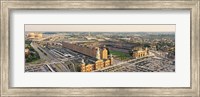 Aerial view of a baseball stadium in a city, Oriole Park at Camden Yards, Baltimore, Maryland, USA Fine Art Print