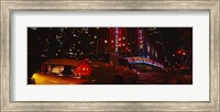 Car on a road, Radio City Music Hall, Rockefeller Center, Manhattan, New York City, New York State, USA Fine Art Print