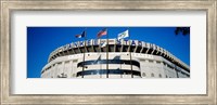 Flags in front of a stadium, Yankee Stadium, New York City Fine Art Print