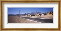Houses in a row along a road, Las Vegas, Nevada, USA Fine Art Print