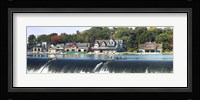 Boathouse Row at the waterfront, Schuylkill River, Philadelphia, Pennsylvania Fine Art Print