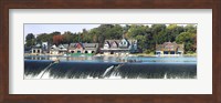 Boathouse Row at the waterfront, Schuylkill River, Philadelphia, Pennsylvania Fine Art Print