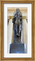 Low angle view of a war memorial statue at a railroad station, 30th Street Station, Philadelphia, Pennsylvania, USA Fine Art Print