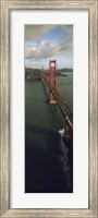 Aerial view of a bridge, Golden Gate Bridge, San Francisco, California, USA Fine Art Print