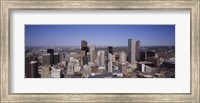 Aerial view of Skyscrapers in Denver, Colorado, USA Fine Art Print