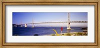 Bridge over an inlet, Bay Bridge, San Francisco, California, USA Fine Art Print