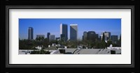 Buildings and skyscrapers in a city, Century City, City of Los Angeles, California, USA Fine Art Print