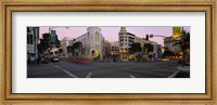 Buildings in a city, Rodeo Drive, Beverly Hills, California, USA Fine Art Print
