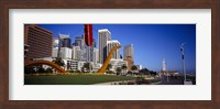Low angle view of a sculpture in front of buildings, San Francisco, California, USA Fine Art Print
