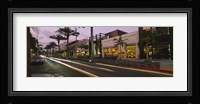Stores on the roadside, Rodeo Drive, Beverly Hills, California, USA Fine Art Print