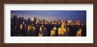 High angle view of a cityscape, Central Park, Manhattan, New York City, New York State Fine Art Print
