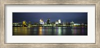 Ohio River Skyline at Night Fine Art Print