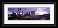 Cleveland, Ohio Bridge and River Fine Art Print