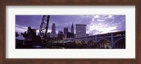 Cleveland, Ohio Bridge and River Fine Art Print