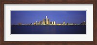 Detroit Waterfront Skyline Fine Art Print