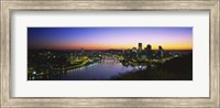 Pittsburgh Sunset over Buildings Fine Art Print