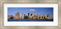 New York City Waterfront with Blue Sky Fine Art Print