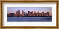 Hazy Skyline View of NYC from the Waterfront Fine Art Print