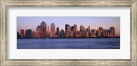 Hazy Skyline View of NYC from the Waterfront Fine Art Print