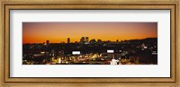 High angle view of buildings in a city, Century City, City of Los Angeles, California, USA Fine Art Print
