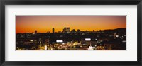 High angle view of buildings in a city, Century City, City of Los Angeles, California, USA Fine Art Print