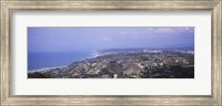 High angle view of buildings on a hill, La Jolla, Pacific Ocean, San Diego, California, USA Fine Art Print