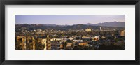High angle view of buildings in a city, Hollywood, City of Los Angeles, California, USA Fine Art Print