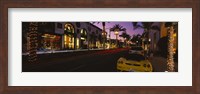 Cars parked on the road, Rodeo Drive, City of Los Angeles, California, USA Fine Art Print