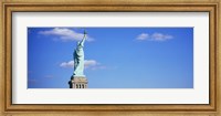 Low angle view of a statue, Statue of Liberty, Liberty State Park, Liberty Island, New York City, New York State, USA Fine Art Print