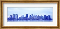New York Skyline in Blue Fine Art Print