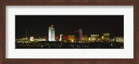 Buildings lit up at night in a city, Las Vegas, Nevada Fine Art Print