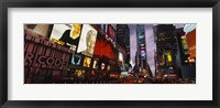 Buildings lit up at night, Times Square, Manhattan Fine Art Print