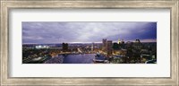 Baltimore with Cloudy Sky at Dusk Fine Art Print