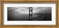 High angle view of a bridge across the sea, Golden Gate Bridge, San Francisco, California Fine Art Print