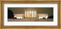 Supreme Court Building illuminated at night, Washington DC, USA Fine Art Print