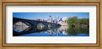 Arch bridge across a river, Minneapolis, Hennepin County, Minnesota, USA Fine Art Print
