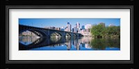 Arch bridge across a river, Minneapolis, Hennepin County, Minnesota, USA Fine Art Print