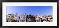 Low angle view of houses in a row, Presidio Heights, San Francisco, California Fine Art Print